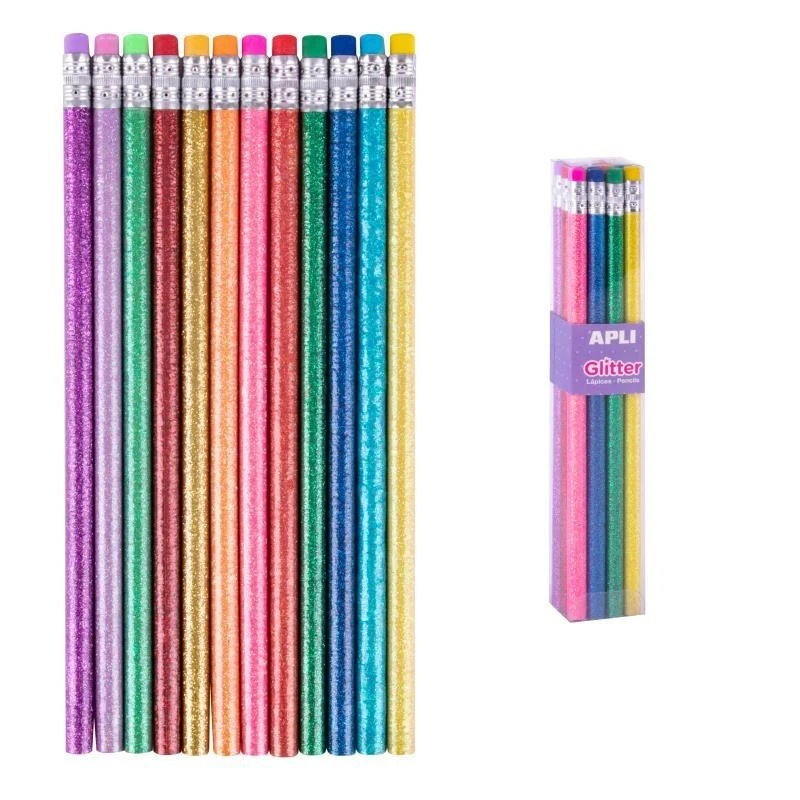 12 Crayon HB Glitter 3 12 Crayon HB Glitter