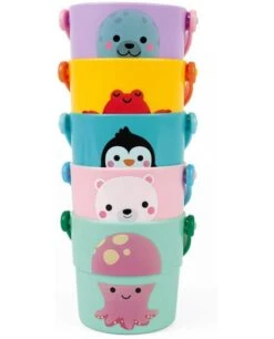 5 Seaux D'activités Pour Le Bain - Janod