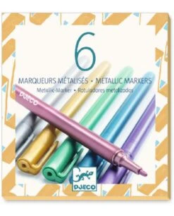 6 Marqueurs Métalliques - Djeco