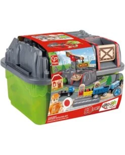 Coffret De Train De 50 Pièces Avec Boîte De Rangement - Hape - E3764