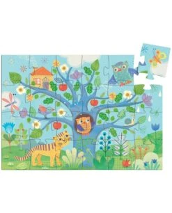 Coucou Hibou - Djeco - Puzzle Silhouette 24 Pièces