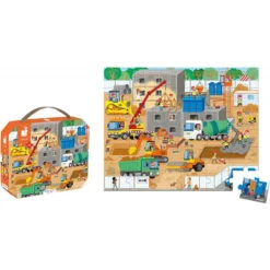 Janod - Puzzle Enfant Le Chantier 36 Pièces - Jeu Educatif Motricité Fine Et Concentration
