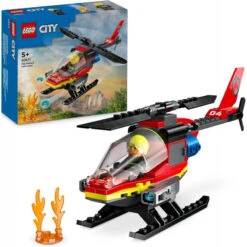Lego City L’Hélicoptère De Secours Des Pompiers