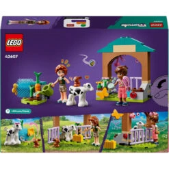 LEGO Friends L’Étable Du Veau D’Autumn, Jouet De Ferme Avec Animaux Pour Enfants