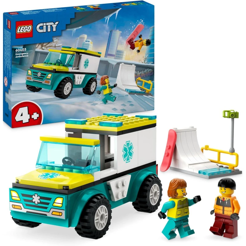 Lego City L’Ambulance De Secours Et Le Snowboardeur, Jeu Enfants 4 Lego City L’Ambulance De Secours Et Le Snowboardeur, Jeu Enfants – Image 2