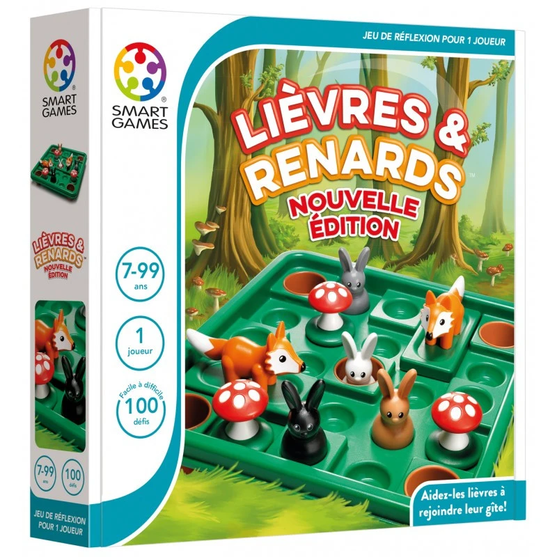 Smart Games LIEVRES & RENARDS NOUVELLE EDITION 4 Smart Games LIEVRES & RENARDS NOUVELLE EDITION – Image 2