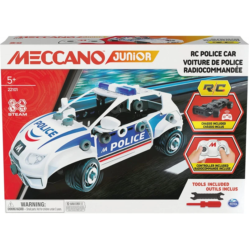SPIN MASTER MA VOITURE DE POLICE RC MECCANO JUNIOR - MECCANO - Voiture Police Radiocommandée 4 SPIN MASTER MA VOITURE DE POLICE RC MECCANO JUNIOR - MECCANO - Voiture Police Radiocommandée – Image 2
