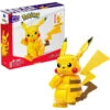 MEGA Pokémon Figurine Action Pikachu Articulée 33cm, Jeu De Briques De Constructionn Pour Enfants Et Adultes, Modèle Pokémon -Lille Aux Jouets mega pokemon 3 figurines evolutions de pikachu a construire jeu de briques de construction 622 pieces
