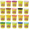 Play-Doh, 20 Pots De Pate A Modeler, Super Couleurs -Lille Aux Jouets play doh 20 pots de pate a modeler super couleurs