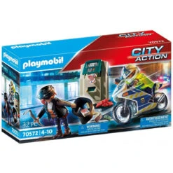 Policier Avec Moto Et Voleur 70572 - Playmobil Police