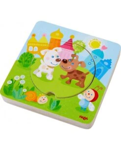Puzzle En Bois Multicolore