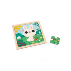 Puzzle Lapin Blanc 9 Pièces Janod