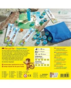 Pyramide D’Animaux – HABA - Mémo Des Acrobates - 302813 -Lille Aux Jouets pyramide danimaux haba memo des acrobates 302813 2