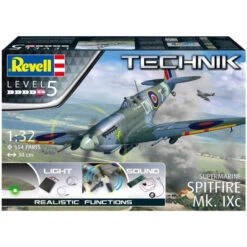 Maquette D'avion Supermarine Spitfire MK.Ixc Avec Lumière Et Son à Construire, échelle 1/32 - Revell Tchnik 00457 -Lille Aux Jouets revell tchnik 00457 maquette d avion supermarine spitfire mkixc avec lumiere et son a construire echelle 132 1