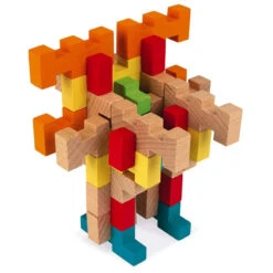 Set De Construction De 100 Pièces En Bois Massif - Janod