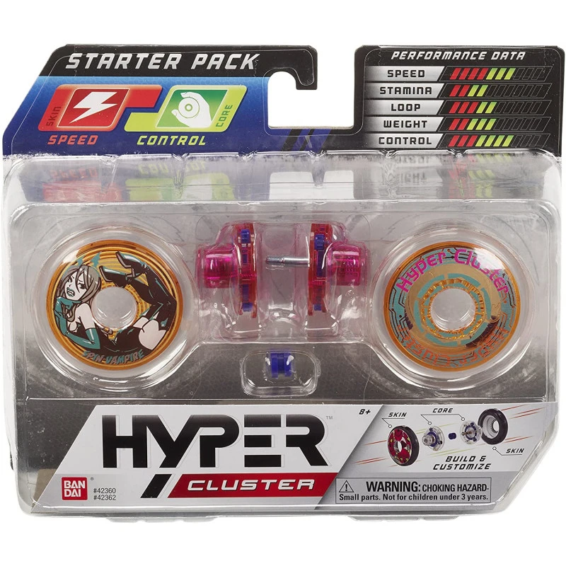 Starter Yoyo Hyper Cluster Aléatoire - Bandai 3 Starter Yoyo Hyper Cluster Aléatoire - Bandai