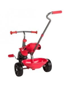 Tricycle Avec Manche Extensible Rouge - COLORBABY