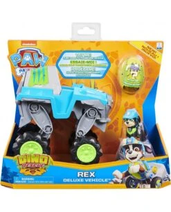 SPIN MASTER Véhicule + Figurine Deluxe Rex Dino Rescue - La Pat' Patrouille - 6059329 - Jeu Jouet Enfant